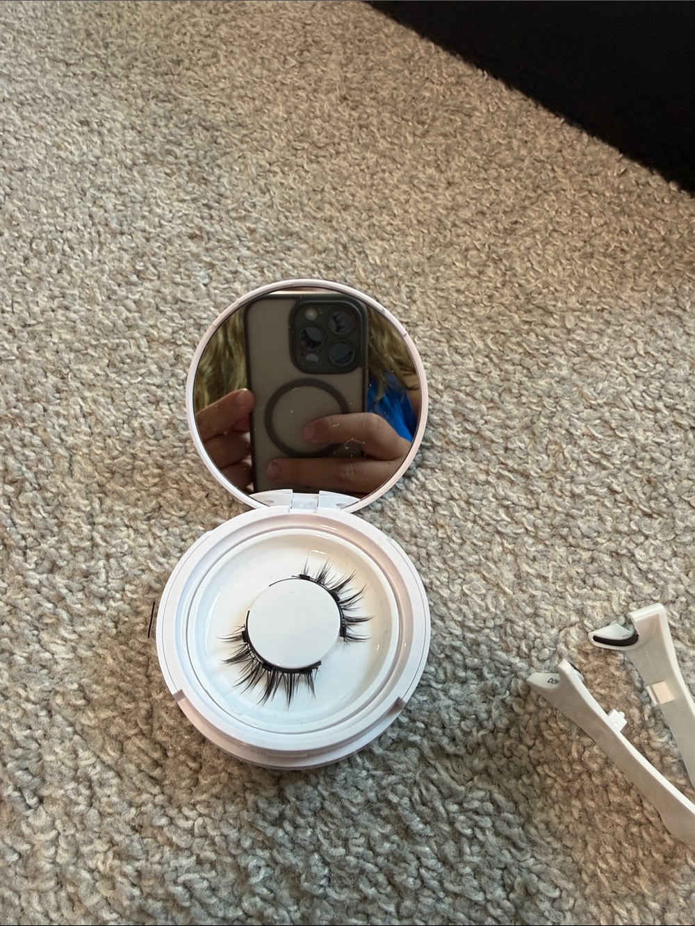 Magnetic False Lash Set with Compact Mirror - Black